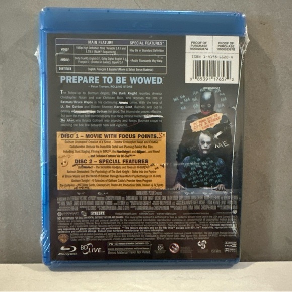 THE DARK KNIGTH (Blu-ray, 2008) SEALED - Picture 2 of 2